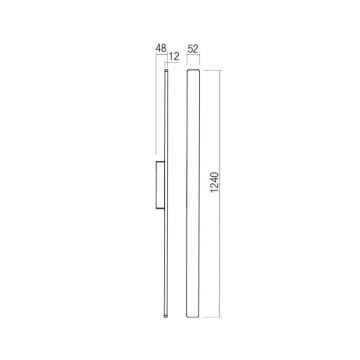 Redo 90430 - LED Venkovní nástěnné svítidlo REFLEXA LED/20W/230V 3000K 124 cm IP54 bílá