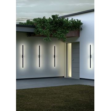 Redo 90623 - LED Venkovní nástěnné svítidlo REFLEXA LED/20W/230V 3000K 124 cm IP54 černá