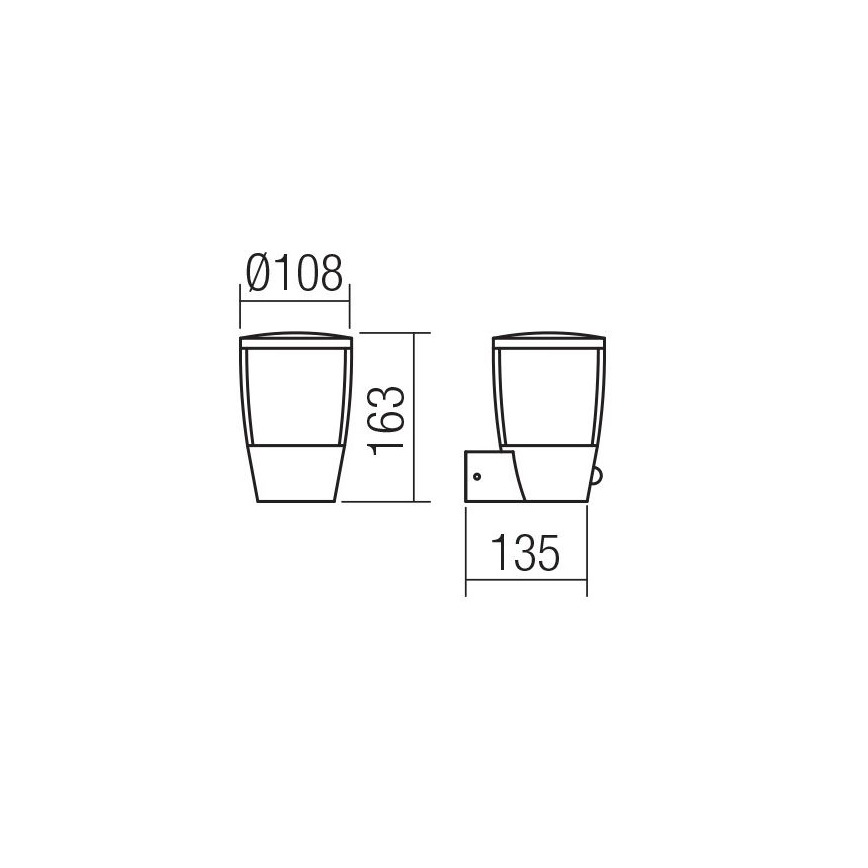 Redo 9449 - LED Venkovní nástěnné svítidlo PEPE LED/6W/230V IP54 antracit