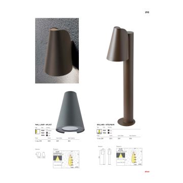 Redo 9532 - Venkovní lampa ALVAR 1xGU10/35W/230V IP44