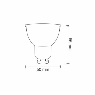 RGBW LED Stmívatelná žárovka G45 GU10/5,5W/230V 2700-6500K Wi-Fi Tuya