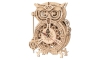 RoboTime - 3D dřevěné mechanické puzzle Soví hodiny