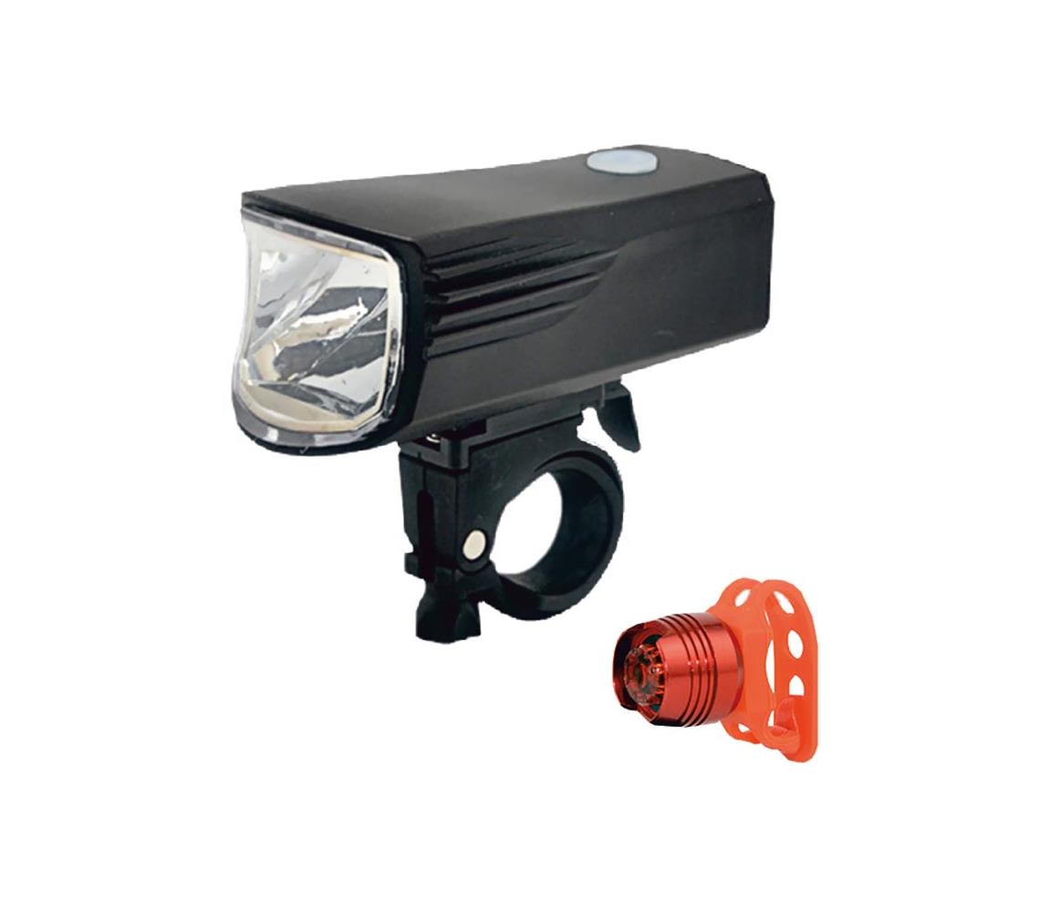  SADA 2x LED Nabíjecí cyklosvítilna LED/5W/USB IP44 