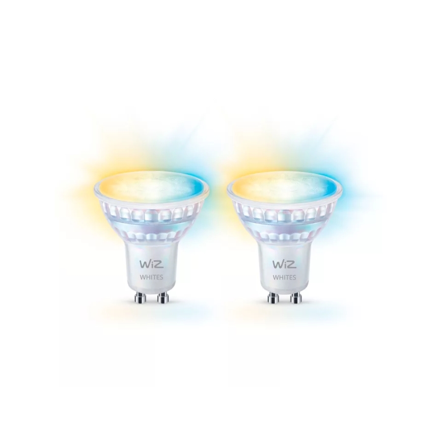 SADA 2x LED Stmívatelná žárovka PAR16 GU10/4,7W/230V 2700-6500K CRI 90 Wi-Fi - WiZ