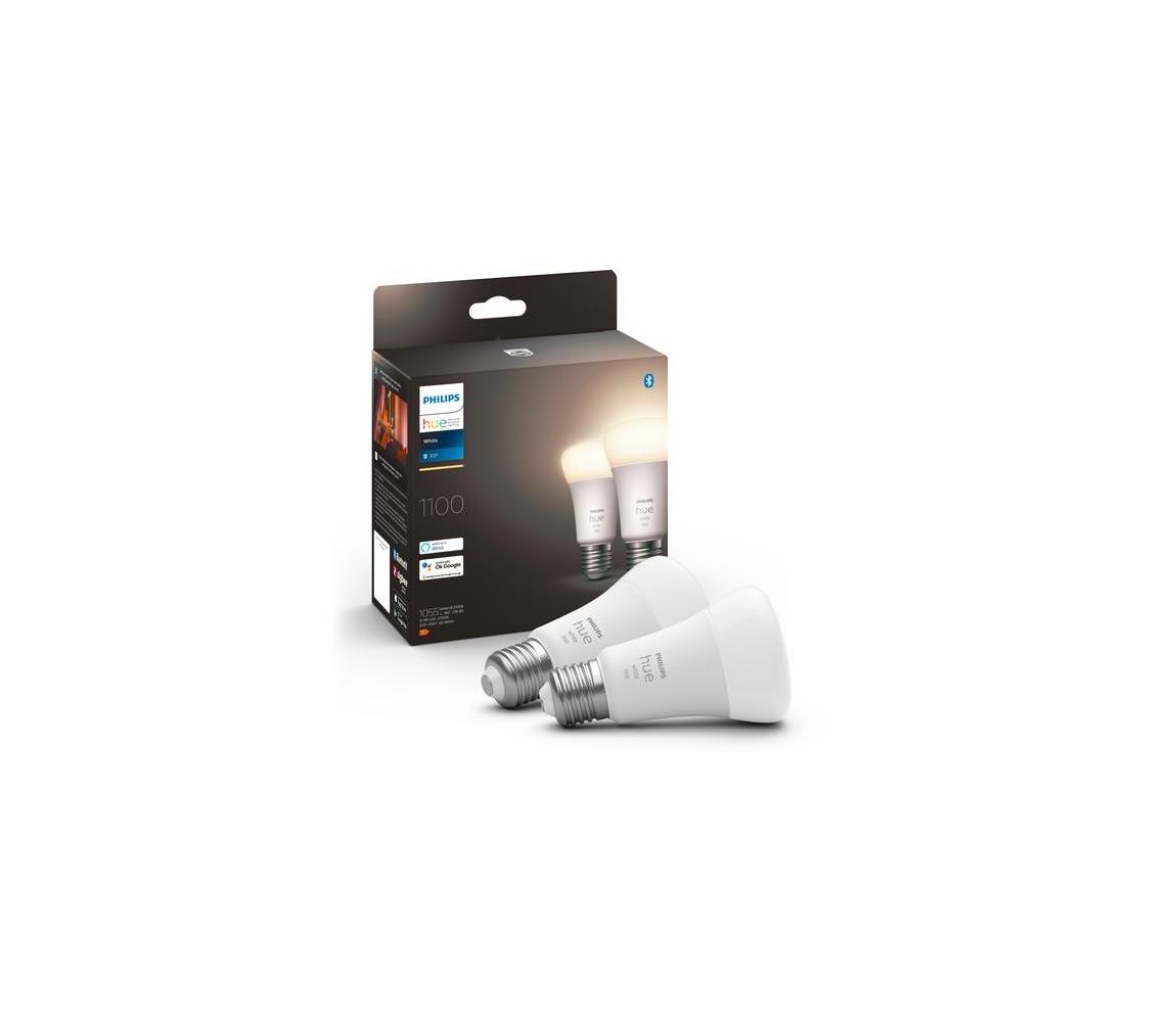 Philips SADA 2x LED Stmívatelná žárovka Philips Hue WHITE E27/9,5W/230V 2700K P4627