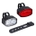 SADA 2x LED Stmívatelné nabíjecí svítidlo na kolo 350 mAh IP44 červená/bílá