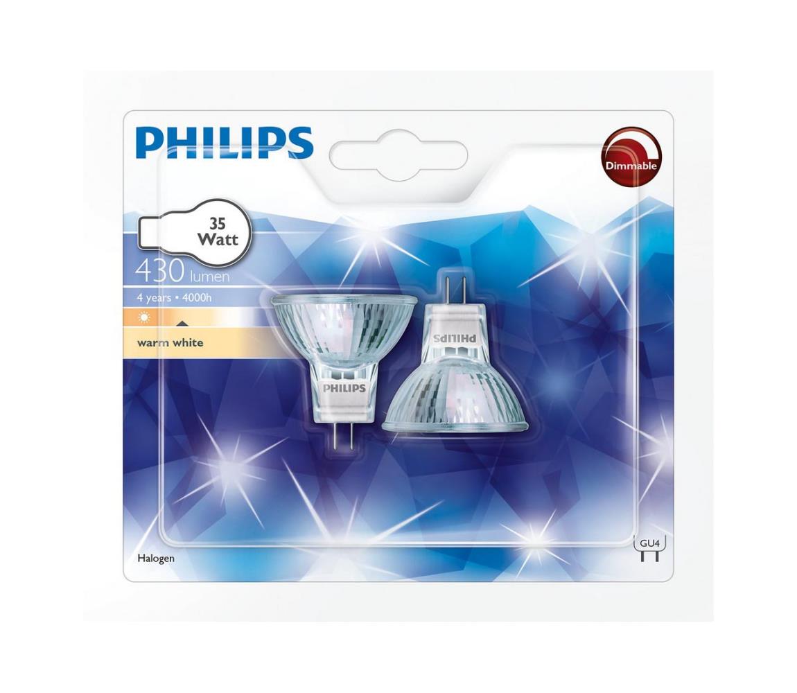 Philips SADA 2x Průmyslová žárovka Philips GU4/35W/12V 3000K 