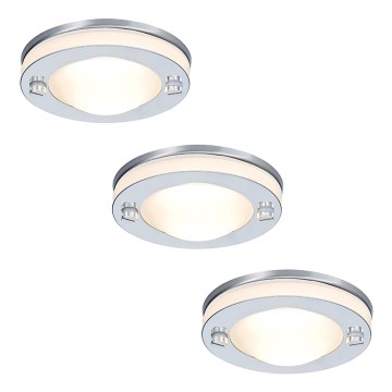 SADA 3x LED-GU10/3W IP65 Koupelnové podhledové svítidlo 230V