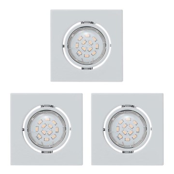 SADA 3x LED podhledové svítidlo 3xGU10/5W/230V IGOA bílá