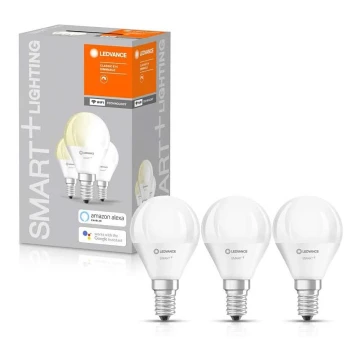 SADA 3x LED Stmívatelná žárovka SMART+ E14/5W/230V 2700K Wi-Fi - Ledvance