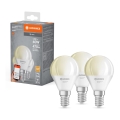 SADA 3x LED Stmívatelná žárovka SMART+ P40 E14/4,9W/230V 2700K Wi-Fi - Ledvance