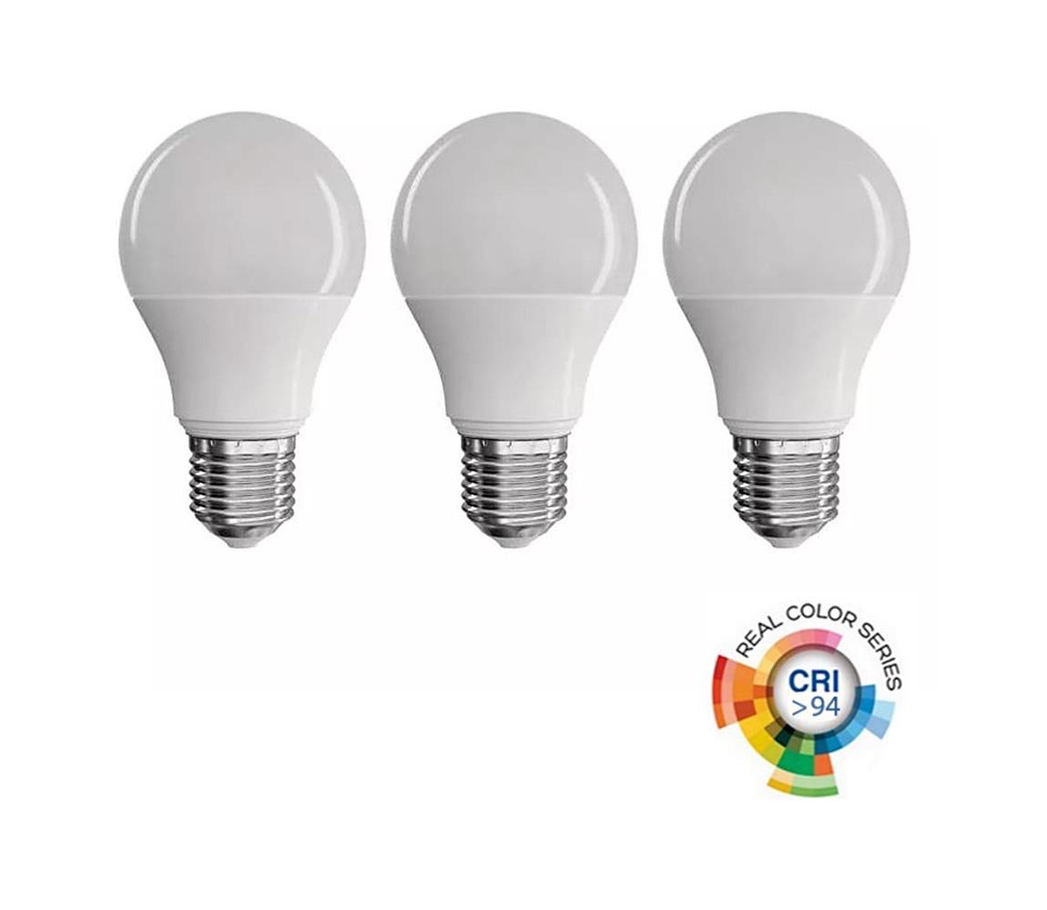  LED žárovka True Light 7,2W E27 teplá bílá, 3 ks