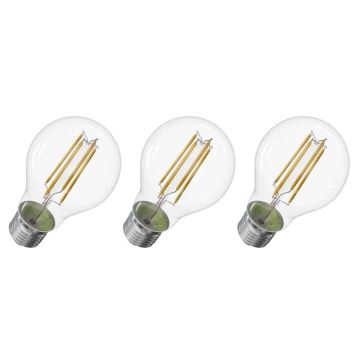 SADA 3x LED Žárovka FILAMENT A60 E27/3,8W/230V 4000K Energetická třída A