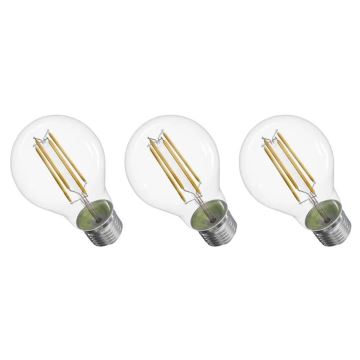 SADA 3x LED Žárovka FILAMENT A60 E27/5W/230V 2700K Energetická třída A