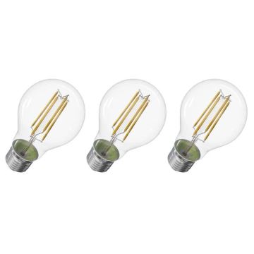 SADA 3x LED Žárovka FILAMENT A60 E27/5W/230V 2700K Energetická třída A