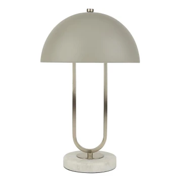 Searchlight - Stolní lampa DOME 1xG9/7W/230V stříbrná