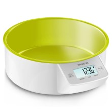 Sencor - Digitální kuchyňská váha 2xAAA bílá/zelená