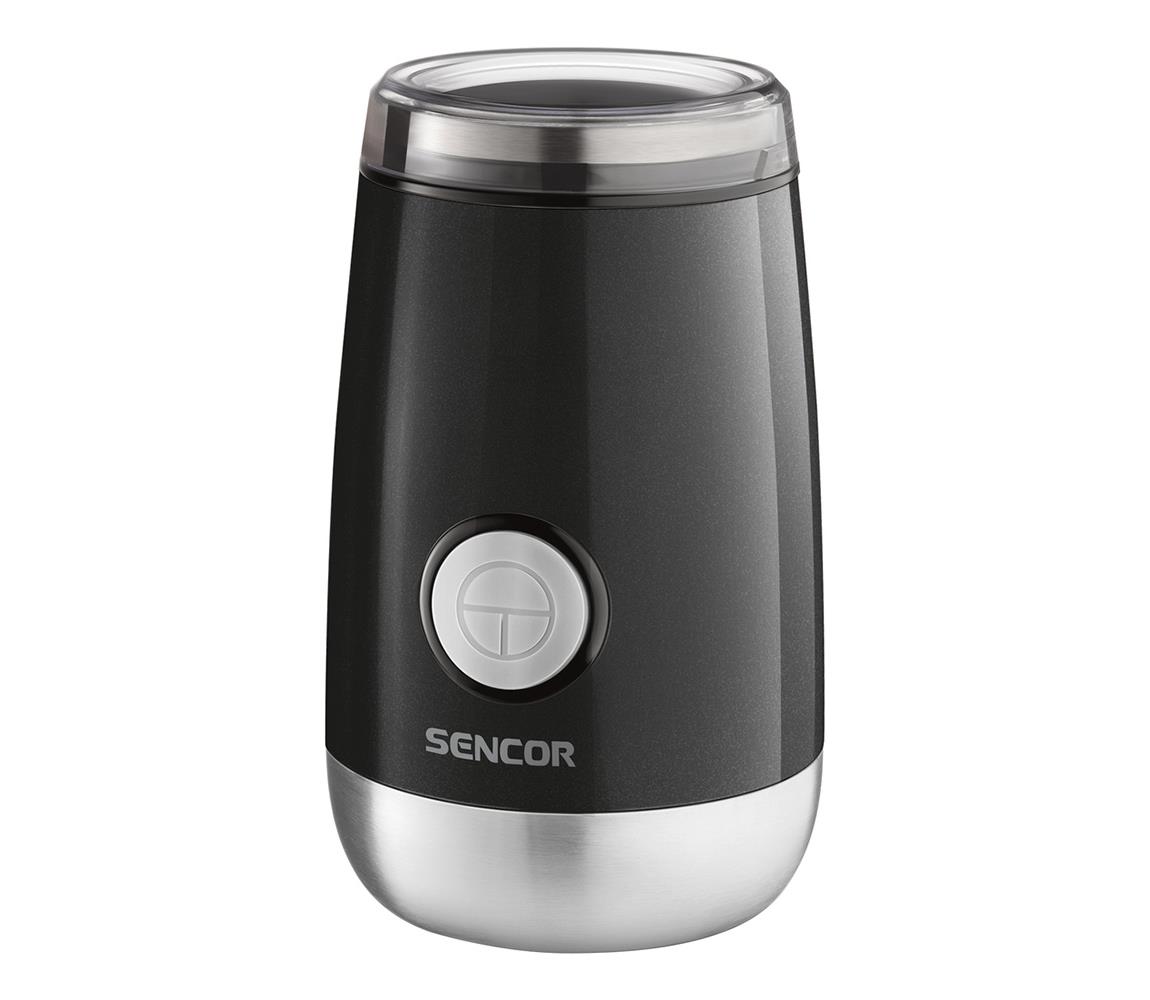 Sencor Sencor - Elektrický mlýnek na zrnkovou kávu 60 g 150W/230V černá/chrom FT0136