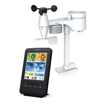 Sencor - Profesionální meteostanice s barevným LCD displejem 1xCR2032 Wi-Fi