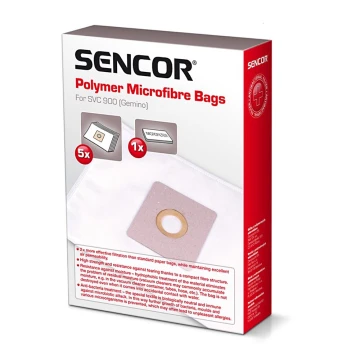 Sencor - SADA 5x Sáček + 1x mikrofiltr do vysavače