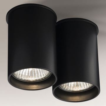 Shilo - Bodové svítidlo 2xGU10/15W/230V 9 cm černá