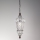 SIRU - Lustr na řetězu BABÀ 1xE27/60W/230V pr. 30 cm čirá/hnědá benátské sklo