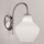 SIRU - Nástěnná lampa LONDON 1xE27/60W/230V bílá/lesklý chrom benátské sklo