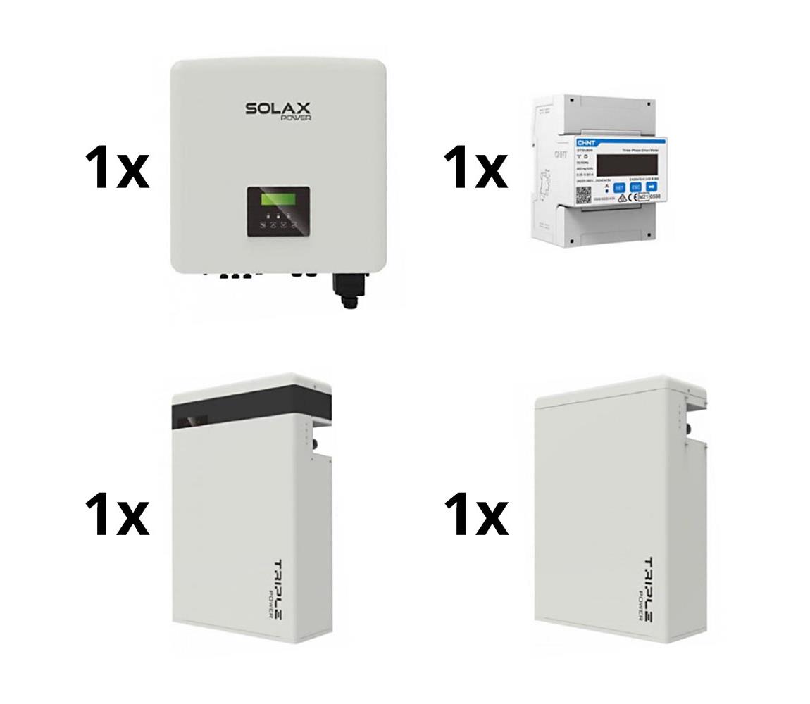 SolaX Power Sol. sestava: 15kW SOLAX měnič 3f + 11,6kWh TRIPLE Power baterie + elektroměr 3f 