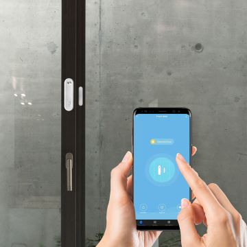 Dveřní/okenní alarm 2xAAA Wi-Fi Tuya