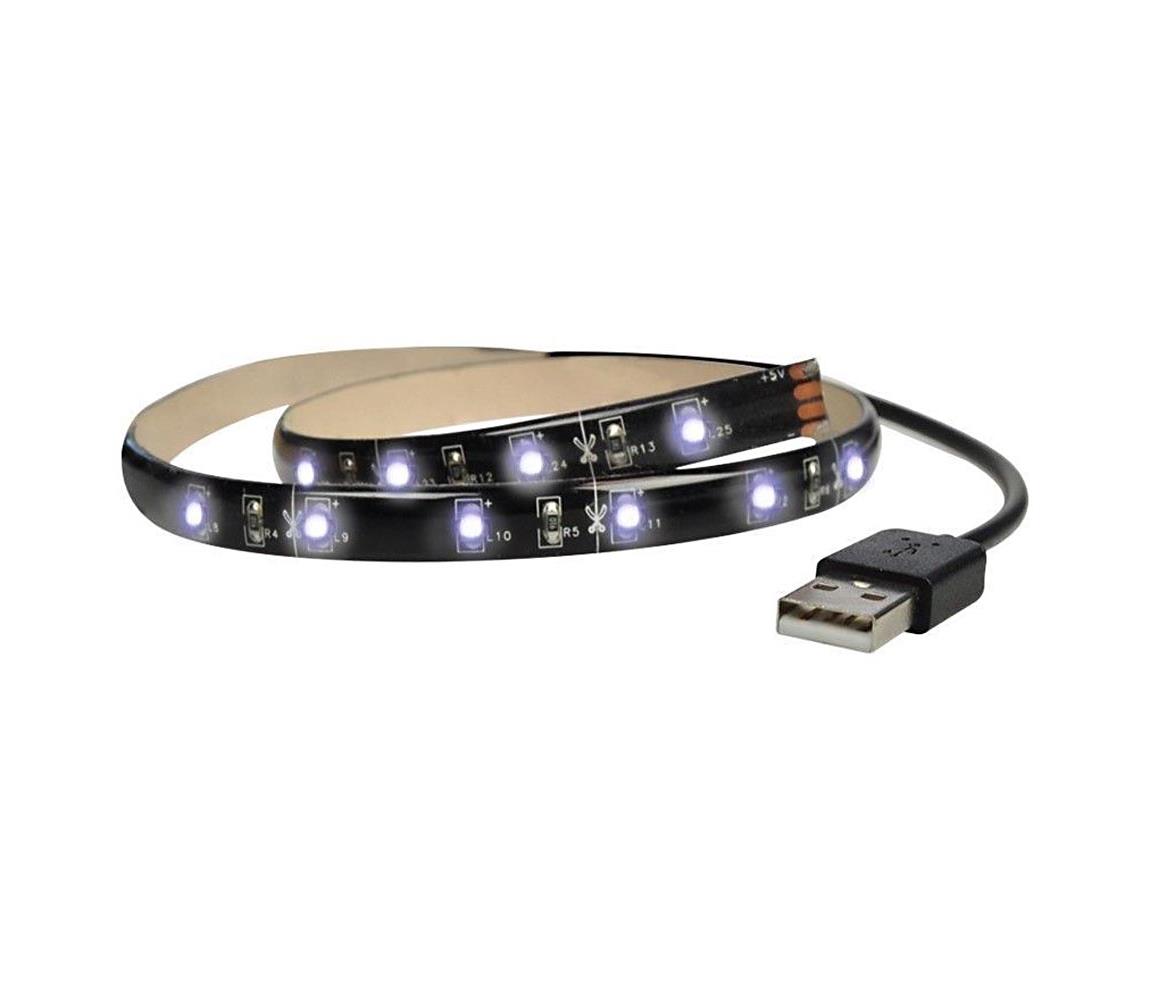 LED pásek WM501  WM501 náladové osvětlení, napájení z USB 100 cm s vypínačem, studená bílá