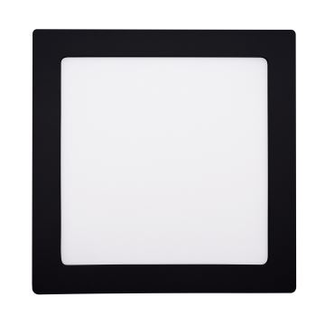 LED Stropní svítidlo LED/18W/230V 3000/4000/6000K černá hranatý