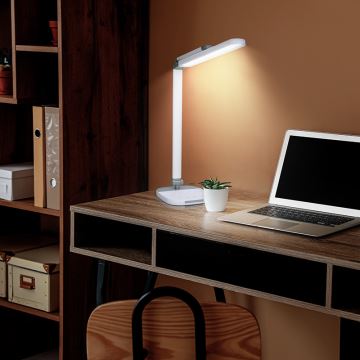LED Stmívatelná dotyková stolní lampa LED/10W/5V 3000/4000/5000K bílá