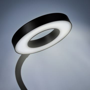 LED Stmívatelná stolní lampa s klipem LED/8W/230V 3000/4000/5000K černá