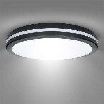 LED Stmívatelné venkovní stropní svítidlo LED/36W/40W/44W/230V 3000/4000/6500K IP65 černá