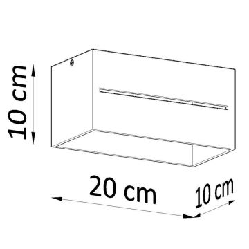 Stropní svítidlo LOBO 2xGU10/40W/230V šedá