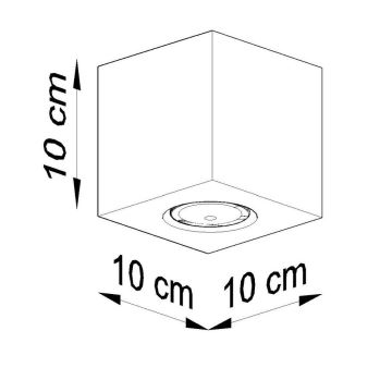 Bodové svítidlo QUAD 1xGU10/10W/230V beton