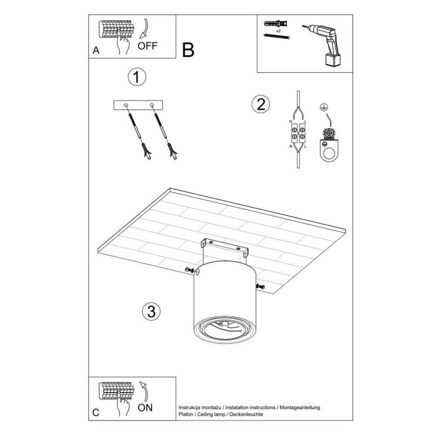 Bodové svítidlo CULLO 1xGU10/ES111/40W/230V