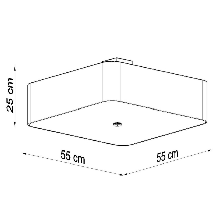 Stropní svítidlo LOKKO 5xE27/60W/230V 55 cm bílá