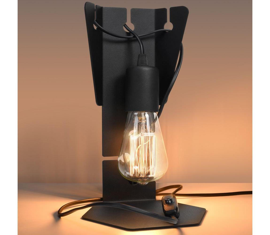   SL.0880 - Stolní lampa ARBY 1xE27/60W/230V černá 