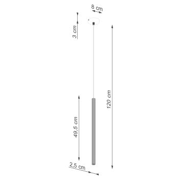 Lustr na lanku ARCHE 1xG9/8W/230V bílá