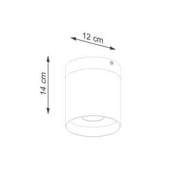 Bodové svítidlo RIF 1xGU10/10W/230V pr. 12 cm bílá