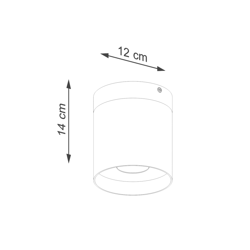 Bodové svítidlo RIF 1xGU10/10W/230V pr. 12 cm bílá