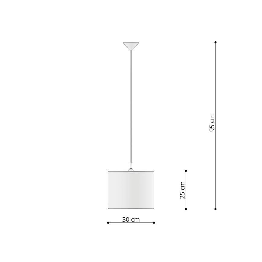 Dětský lustr na lanku UNICORN 1xE27/15W/230V pr. 30 cm jednorožec