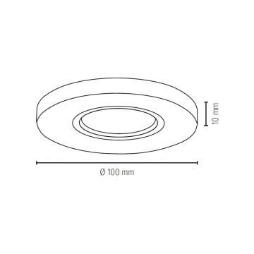 LED Podhledové svítidlo VITAR 1xGU10/5W/230V CRI 90 pískovec – FSC certifikováno