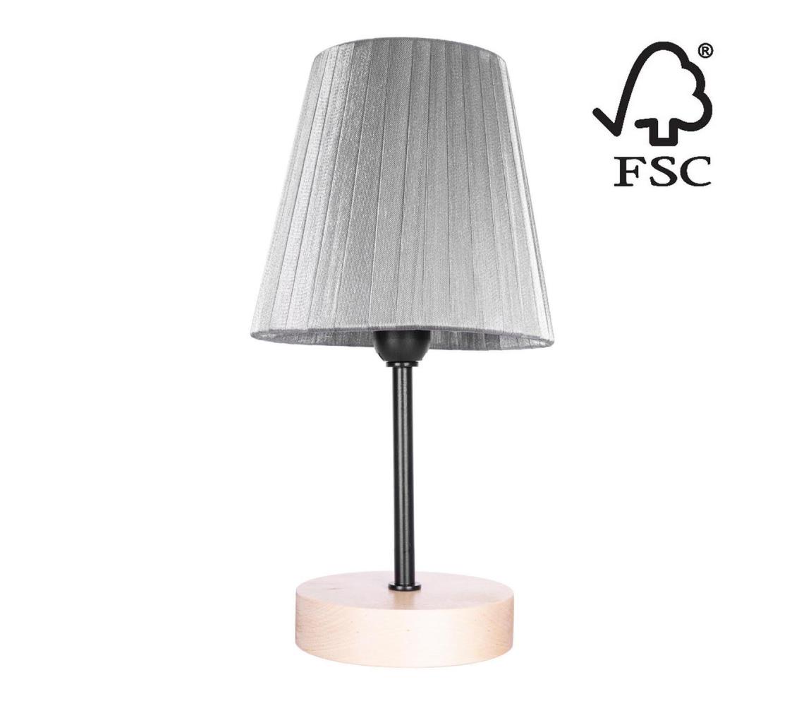   7771960 - Stolní lampa MILA 1xE14/25W/230V bříza – FSC certifikováno 