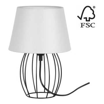 Spot-Light - Stolní lampa MANGOO 1xE27/40W/230V šedá/černá – FSC certifikováno