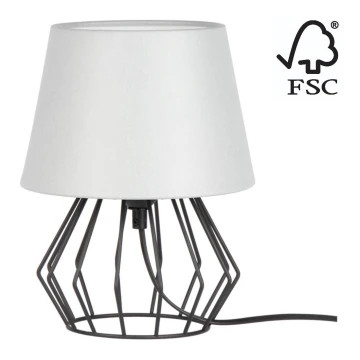 Spot-Light - Stolní lampa MANGOO 1xE27/40W/230V šedá/černá – FSC certifikováno
