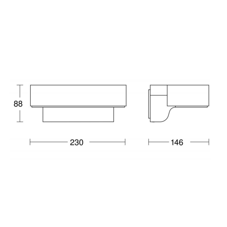 STEINEL 065690 - LED Venkovní nástěnné svítidlo se senzorem L800 LED/10W/230V IP44