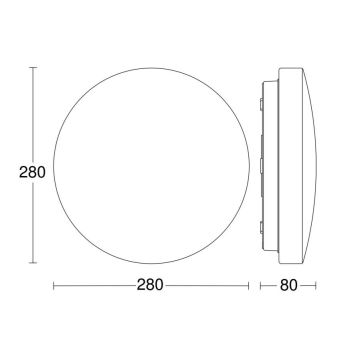 Steinel 069674 - LED Koupelnové stropní svítidlo se senzorem RSPRO P1 LED/9,4W/230V 4000K IP54