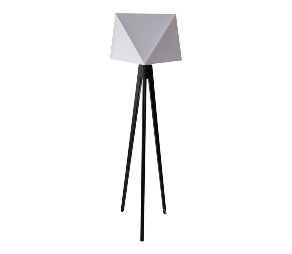 Venti Stojací lampa BAKARO 1xE27/60W/230V wenge bílá VE0381